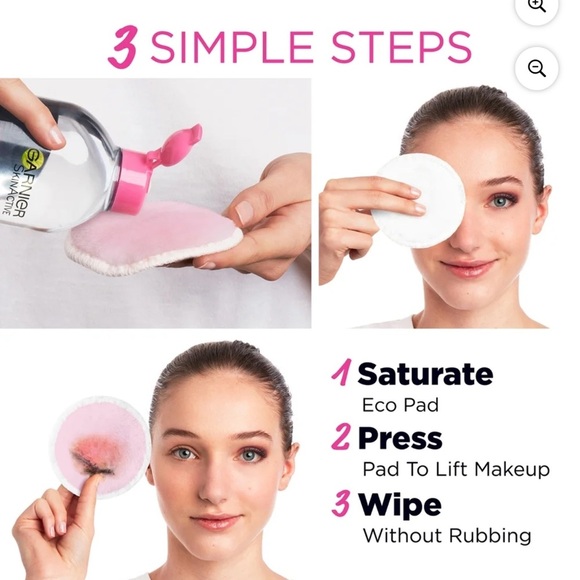 Garnier SkinActive Micellar Cleansing Pads – Reusable Makeup Remover Pads - 3 Pk - Picture 2 of 5